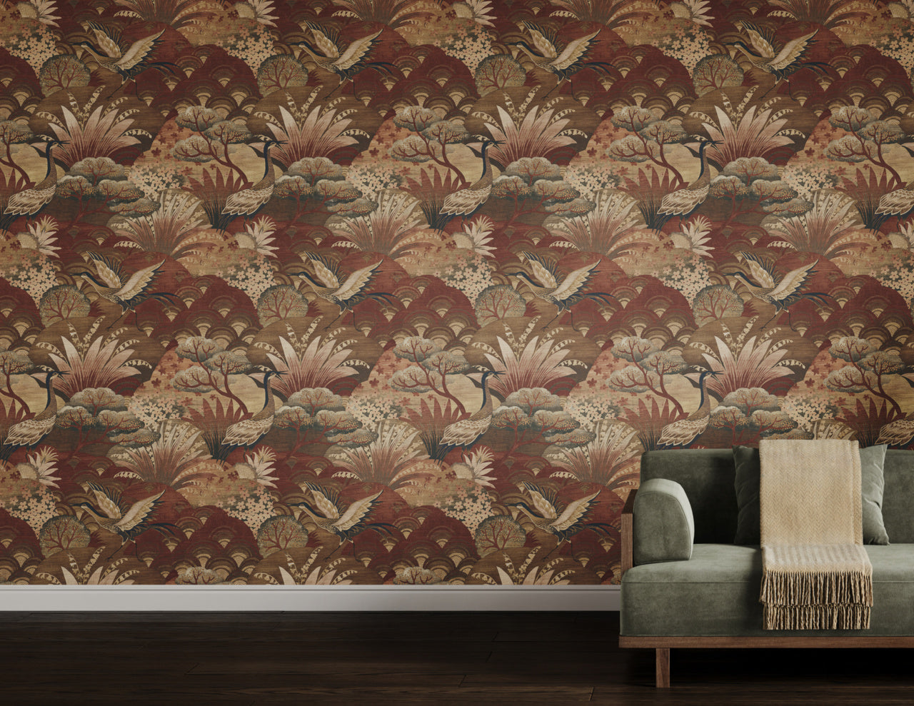 FABLE-SEPIA-GARDEN-ON-MANILA-HEMP-PHILLIP-JEFFRIES-35605 - Phillip Jeffries Wallpaper Papel pintado