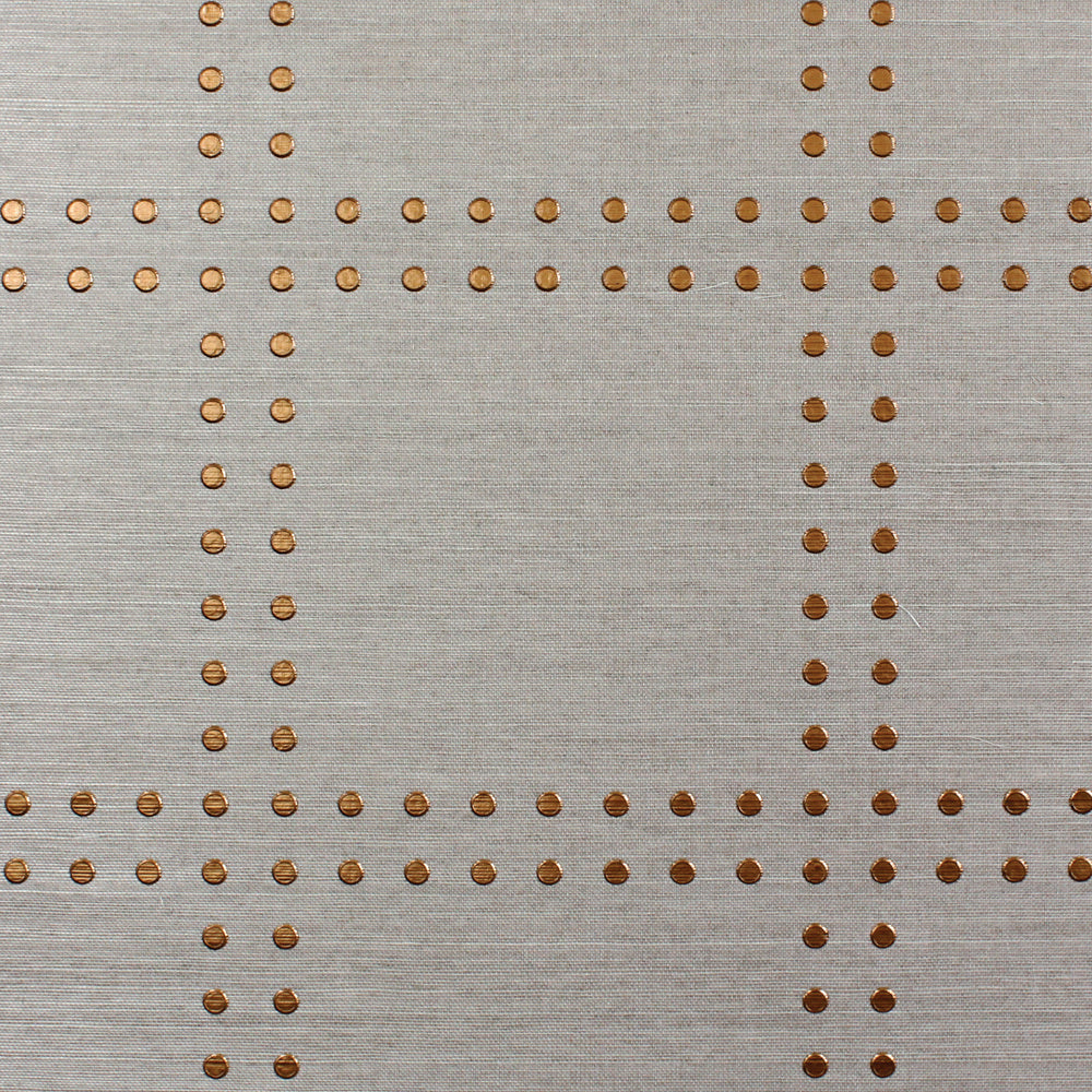 RIVETS-COPPER-ON-MANILA-HEMP-PHILLIP-JEFFRIES-5709 - Phillip Jeffries Wallpaper Wallcovering