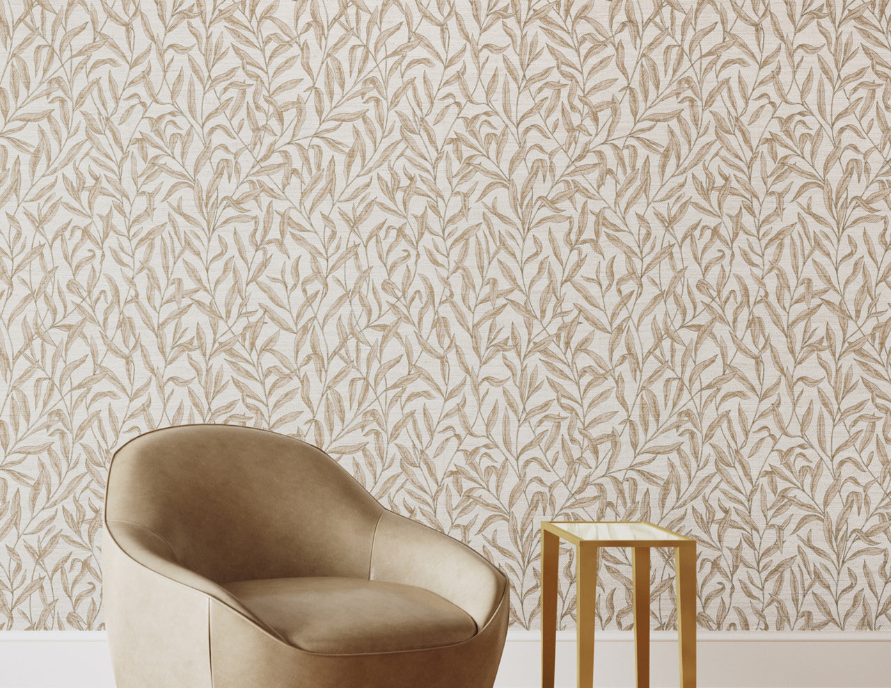 WALK-IN-THE-PARK-TAN-HAVEN-ON-CANVAS-LINEN-PHILLIP-JEFFRIES-26008 - Phillip Jeffries Wallpaper Wallcovering