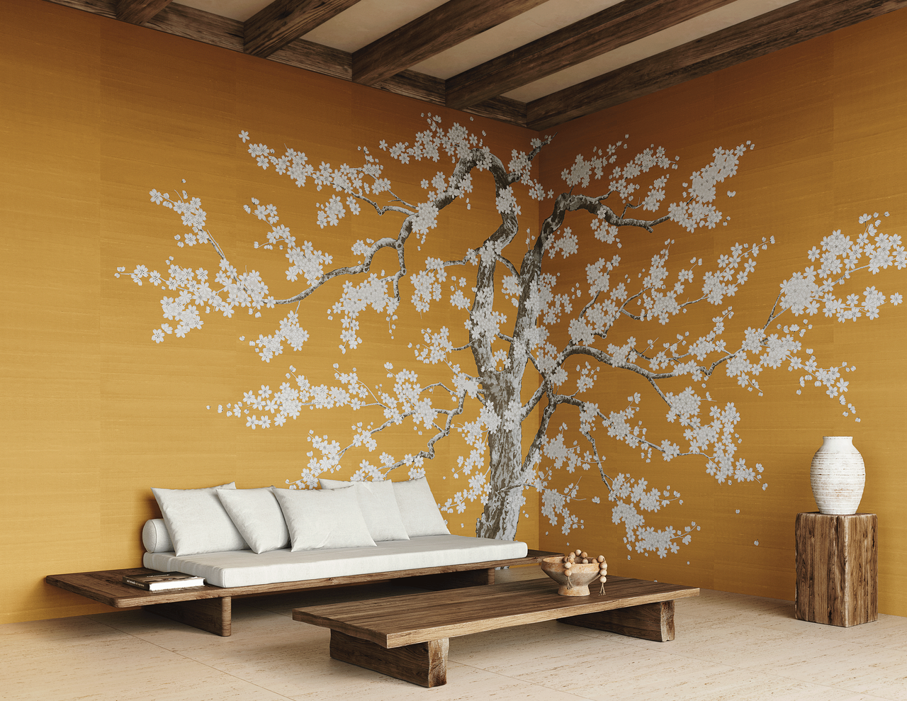 PRELUDE-GOLDEN-ON-STAR-DUST-SILK-PHILLIP-JEFFRIES-10753 - Phillip Jeffries Wallpaper Wallcovering