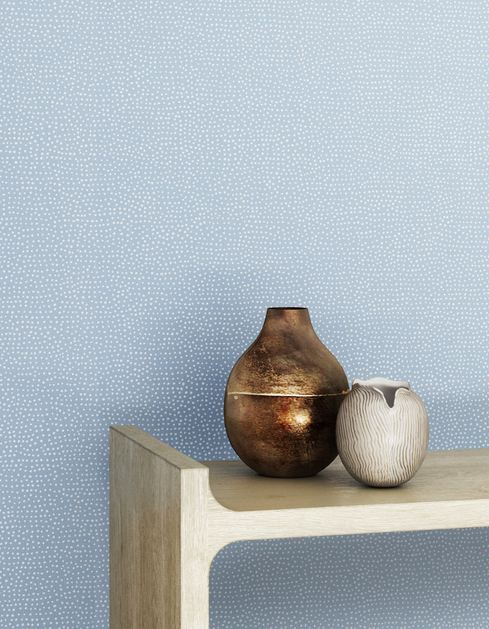 DROPLETS-PERIWINKLE-WITH-WHITE-ON-CANVAS-LINEN-PHILLIP-JEFFRIES-10011 - Phillip Jeffries Wallpaper Wallcovering