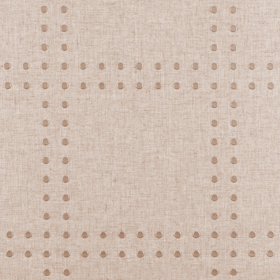 RIVETS-CHAMPAGNE-ON-CLASSIC-LINEN-PHILLIP-JEFFRIES-5706 - Phillip Jeffries Wallpaper Wallcovering