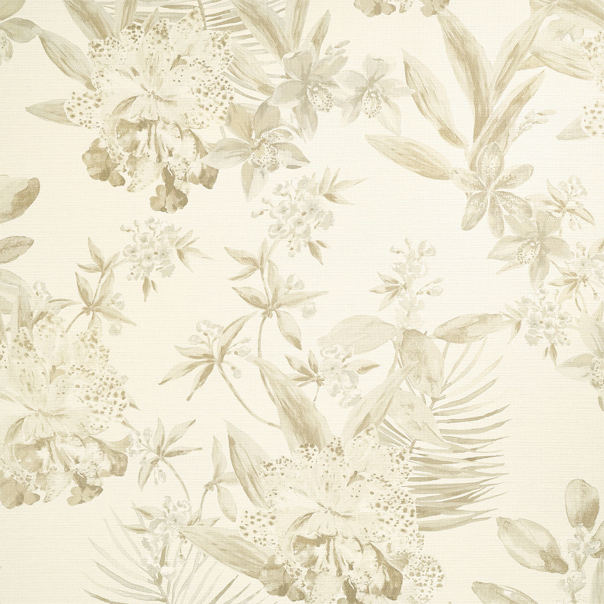 ALOHA-ORCHIDS-PIA-COLADA-ON-WOVEN-WALLS-PHILLIP-JEFFRIES-10554 - Phillip Jeffries Wallpaper Wallcovering