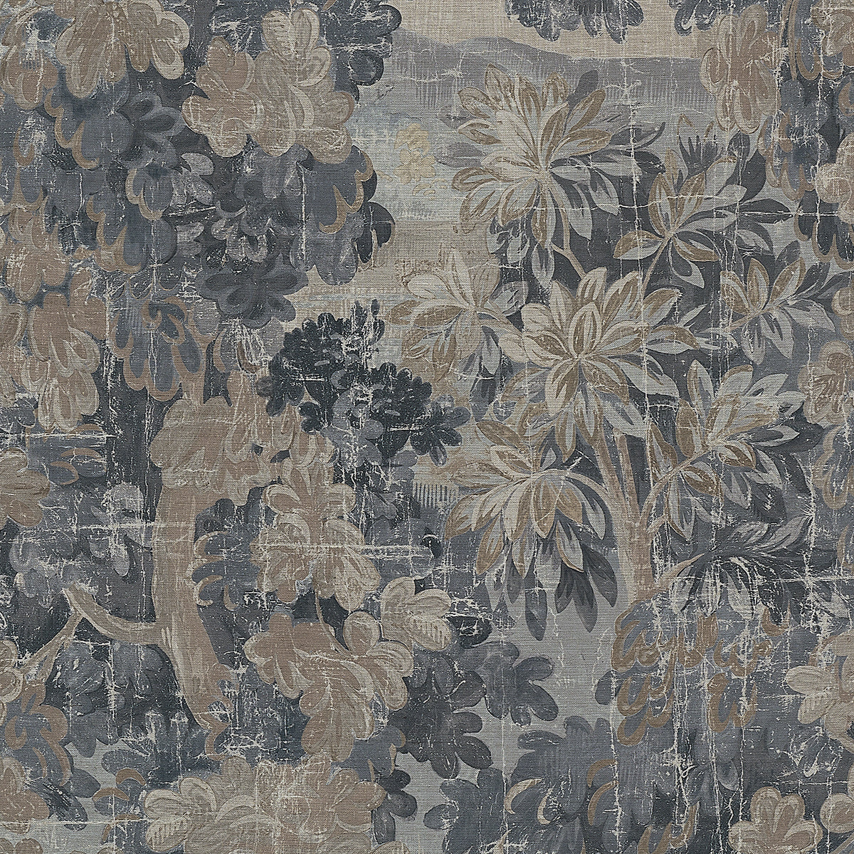 MIDSUMMER-OXFORD-BLUE-ON-CANVAS-LINEN-PHILLIP-JEFFRIES-31505 - Phillip Jeffries Wallpaper Wallcovering