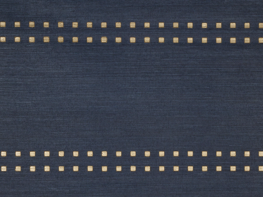 STUDS-AND-STRIPES-HORIZONTAL-SOFT-GOLD-ON-MANILA-HEMP-PHILLIP-JEFFRIES-5799-H - Phillip Jeffries Wallpaper Wallcovering