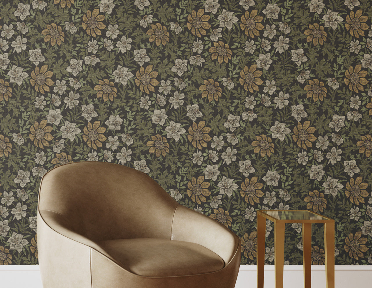 BRITTANY-BOTANICALS-RAVENS-BRETAGNE-ON-WOVEN-WALLS-PHILLIP-JEFFRIES-25900 - Phillip Jeffries Wallpaper Wallcovering