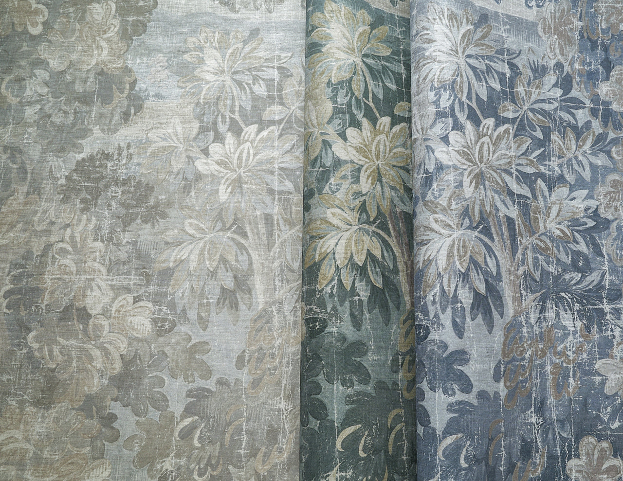 MIDSUMMER-SAVILE-BLUE-ON-MANILA-HEMP-PHILLIP-JEFFRIES-31503 - Phillip Jeffries Wallpaper Wallcovering