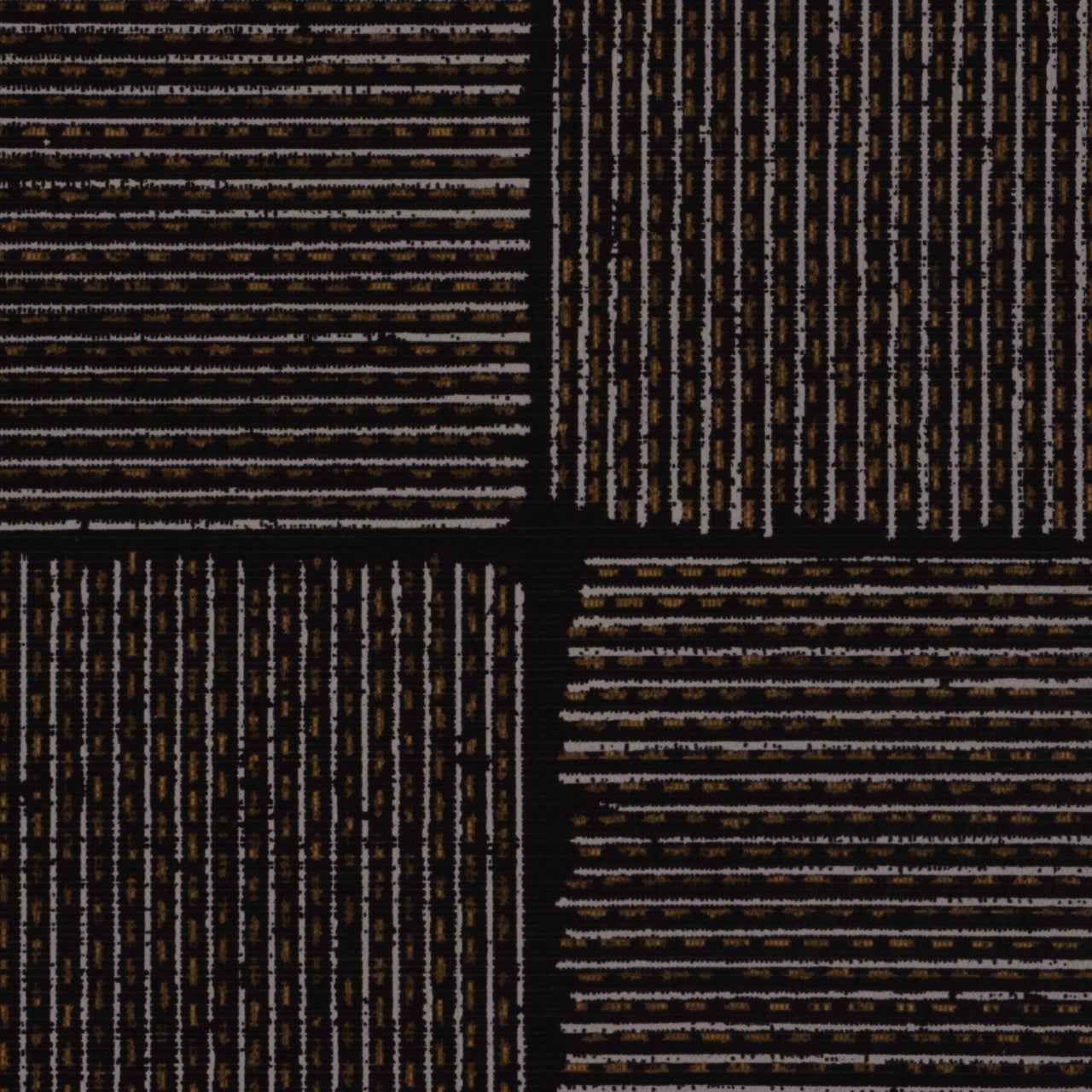 Kantha Brutan Black on Glazed Abaca - Phillip Jeffries 2587