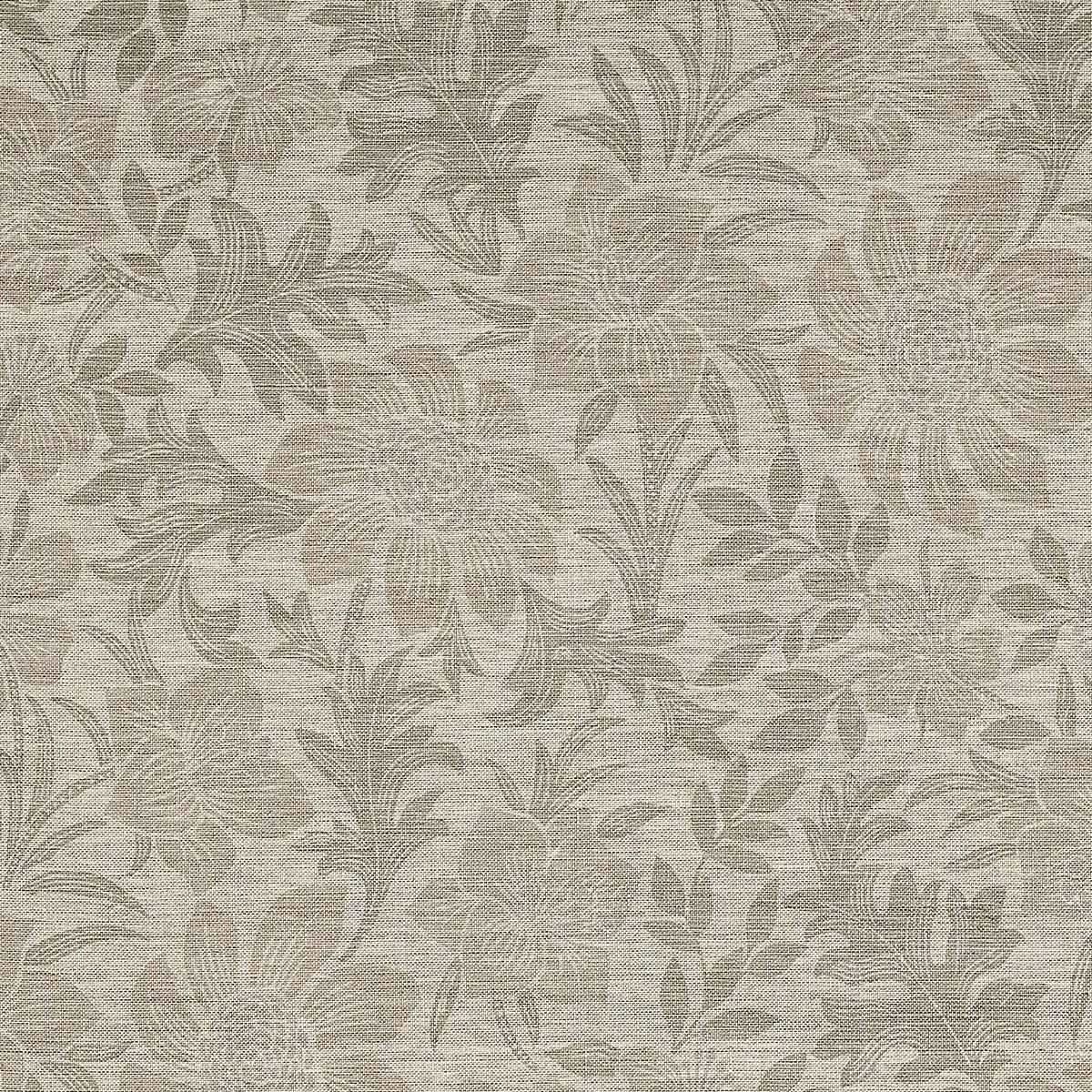 Brittany Botanicals Smokey Taupe on Canvas Linen - Phillip Jeffries 25904