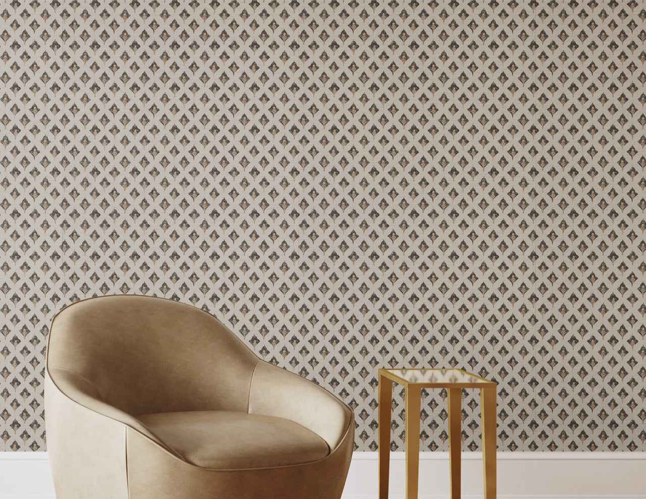 Tea Time Jasmine on Glam Grass - Phillip Jeffries 25701 - Phillip Jeffries Wallpaper Wallpaper