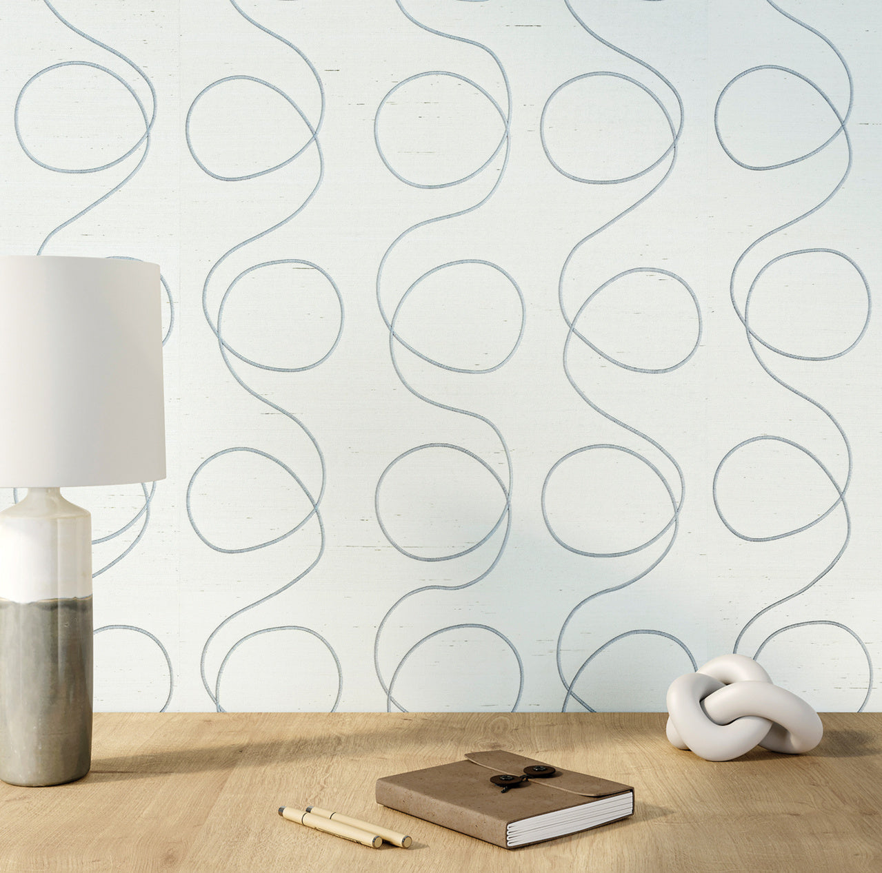 SCRIBBLES-GREY-WITH-GOLD-PHILLIP-JEFFRIES-9653 - Phillip Jeffries Wallpaper Wallcovering