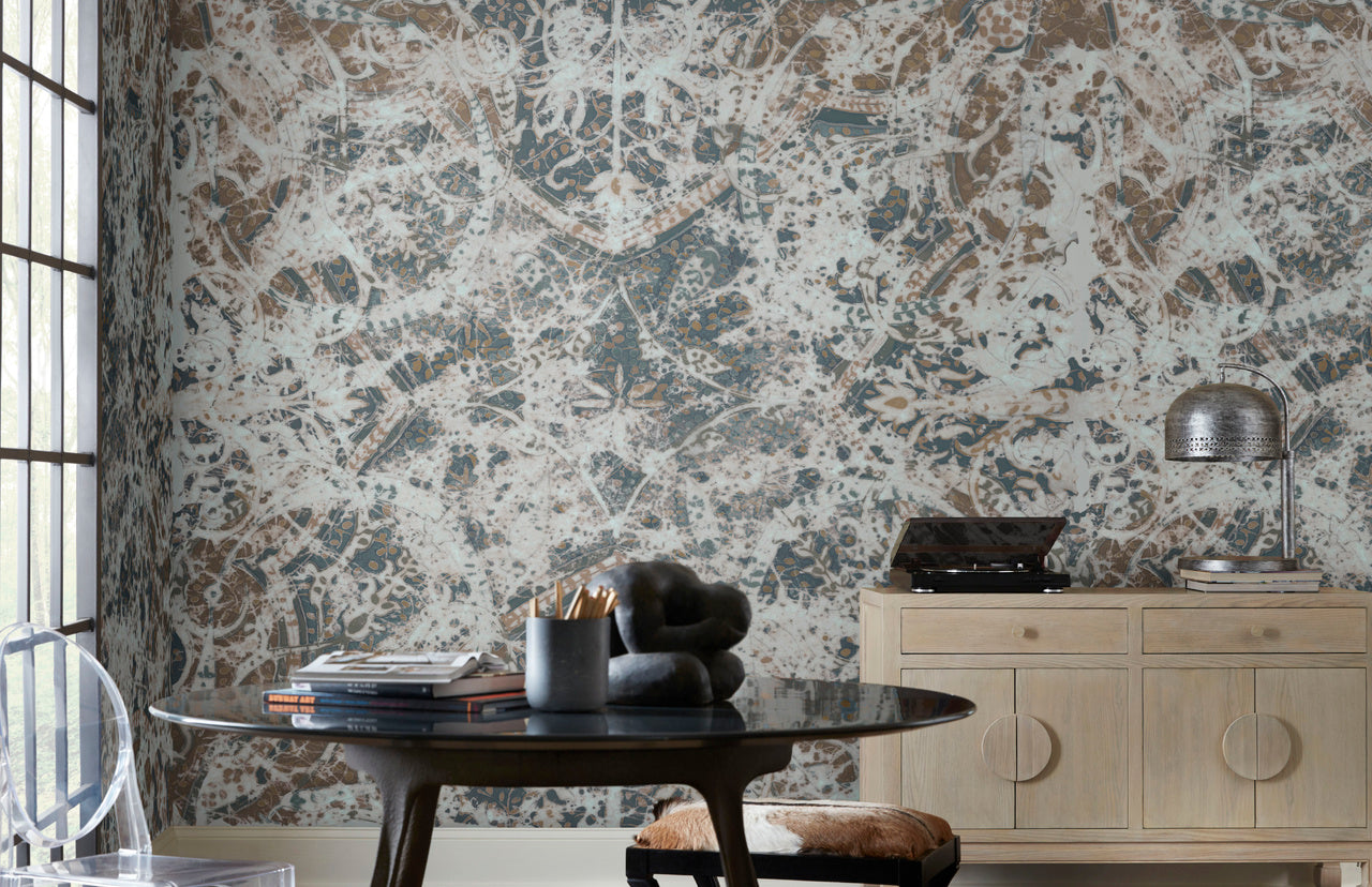 PASSAGES-MAYAN-METALS-ON-VINYL-MIRROR-MIRROR-PHILLIP-JEFFRIES-1094 - Phillip Jeffries Wallpaper Wallcovering