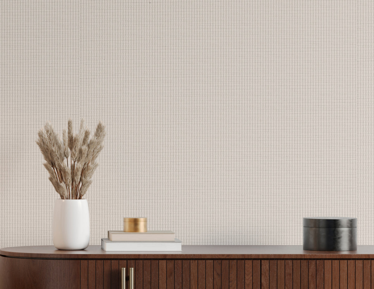 Arbor Stripe Porcelain Lines on Woven Walls - Phillip Jeffries 43400 - Phillip Jeffries Wallpaper Wallpaper