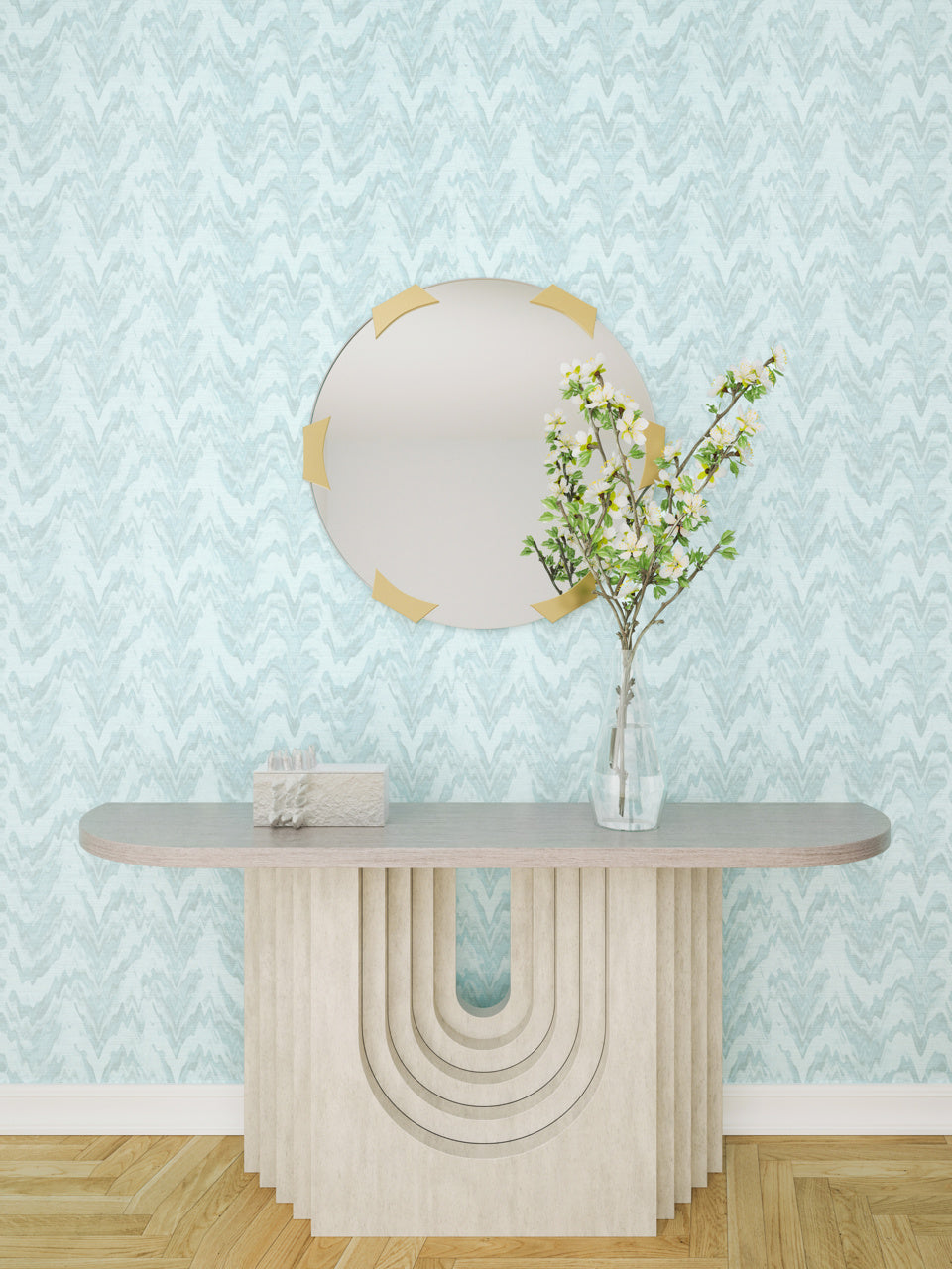 FEELIN-GROOVY-SUPER-BLUE-ON-WOVEN-WALLS-PHILLIP-JEFFRIES-9841 - Phillip Jeffries Wallpaper Wallcovering