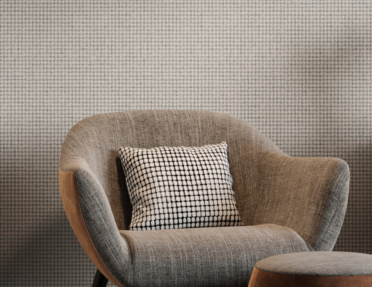 Dapper Duke Slate Stitch on Manila Hemp - Phillip Jeffries 43302 - Phillip Jeffries Wallpaper Wallpaper