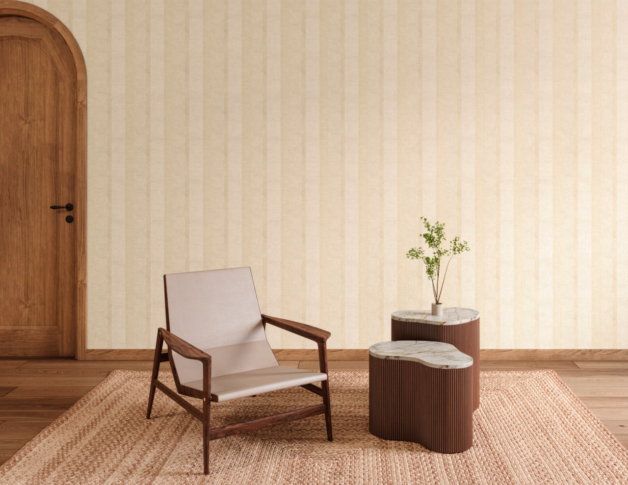 SANTA-FE-STRIPE-FADED-TRAIL-ON-CANVAS-LINEN-PHILLIP-JEFFRIES-40102 - Phillip Jeffries Wallpaper Wallpaper