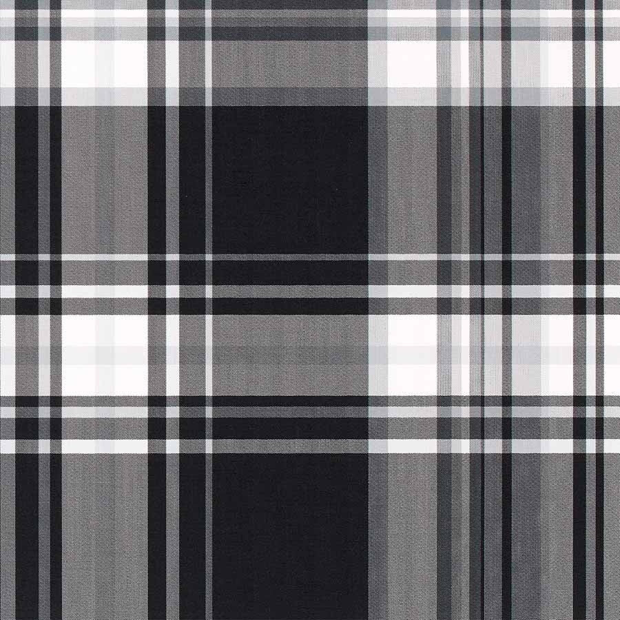 PREPPY-PLAID-CLAD-CHARCOAL-ON-CANVAS-LINEN-PHILLIP-JEFFRIES-8688 - Phillip Jeffries Wallpaper Wallcovering