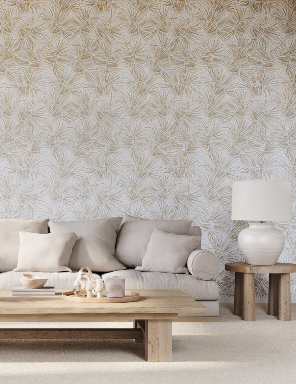ISLAND-TIME-PALM-SHADOW-ON-MANILA-HEMP-PHILLIP-JEFFRIES-10454 - Phillip Jeffries Wallpaper Wallcovering