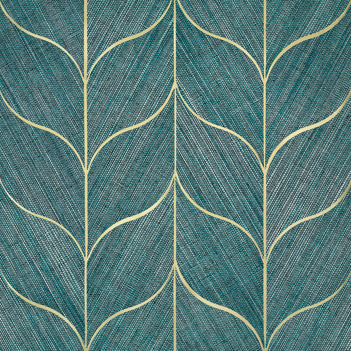 DECO-HEMP-DECO-PEACOCK-PLUME-PHILLIP-JEFFRIES-5027 - Phillip Jeffries Wallpaper Wallcovering