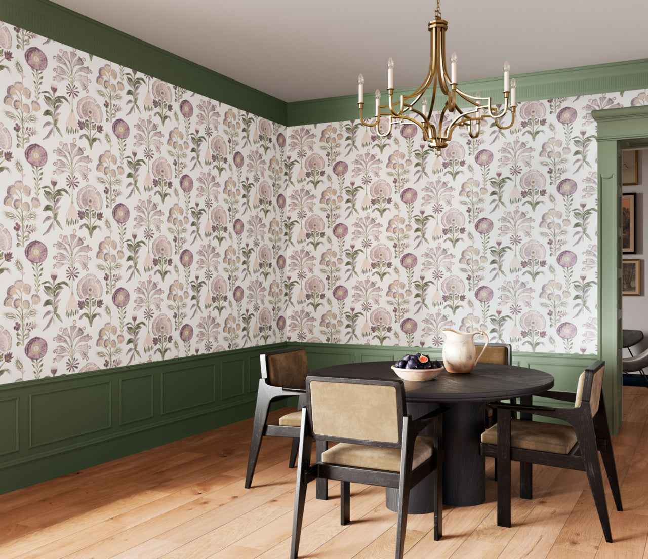 Posy Mauve Meadow - Phillip Jeffries 40402 - Phillip Jeffries Wallpaper Wallcovering