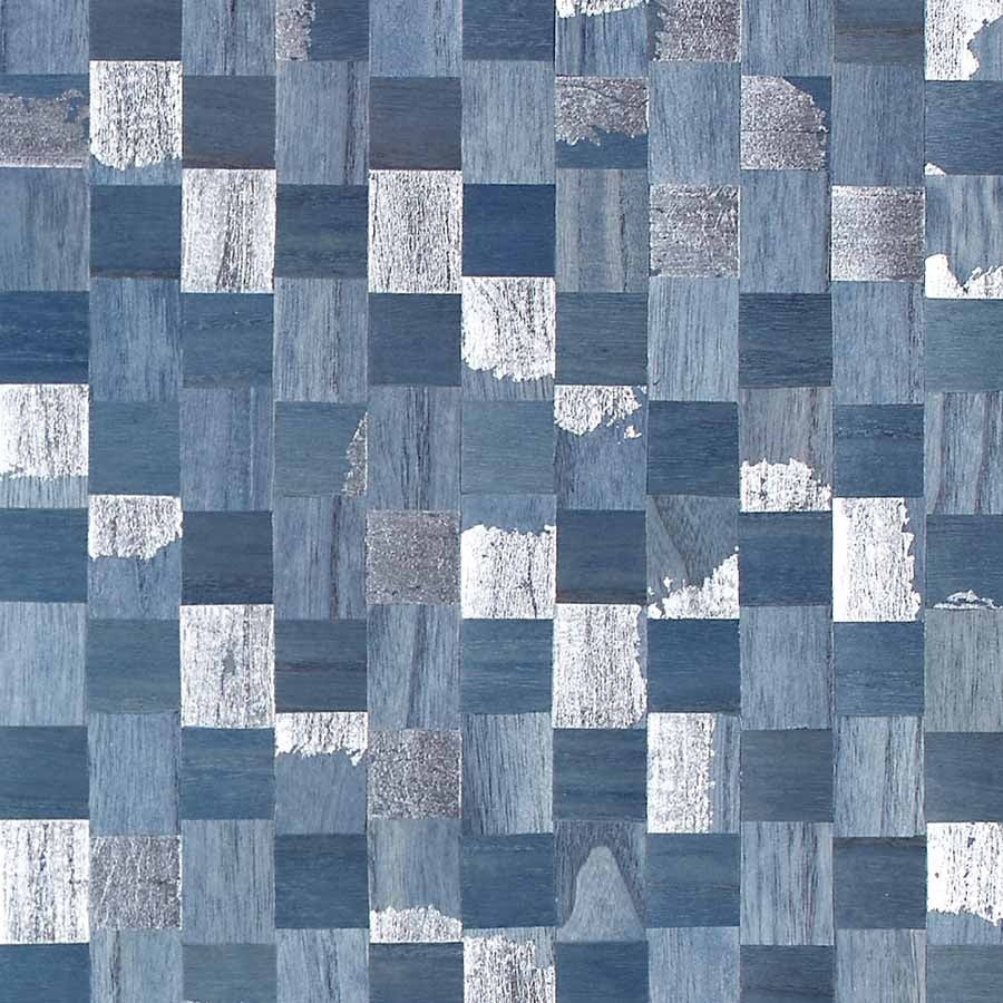 GILDED-GRID-NAVY-AND-SILVER-PHILLIP-JEFFRIES-6415 - Phillip Jeffries Wallpaper Wallcovering