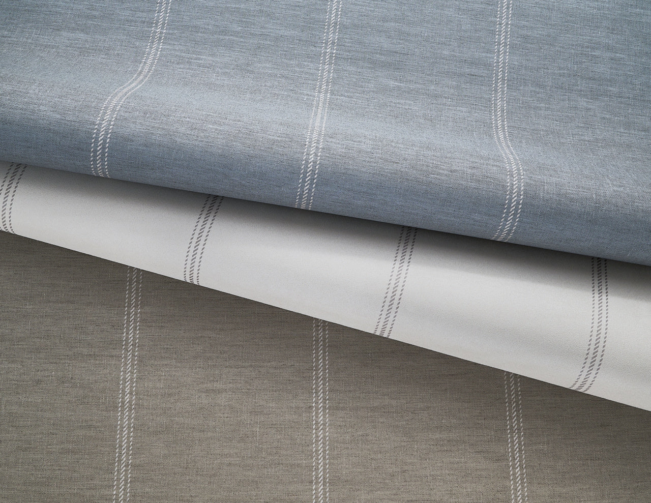 JACKSON-STRIPE-WHITE-AND-TAUPE-ON-CANVAS-LINEN-PHILLIP-JEFFRIES-10714 - Phillip Jeffries Wallpaper Wallcovering