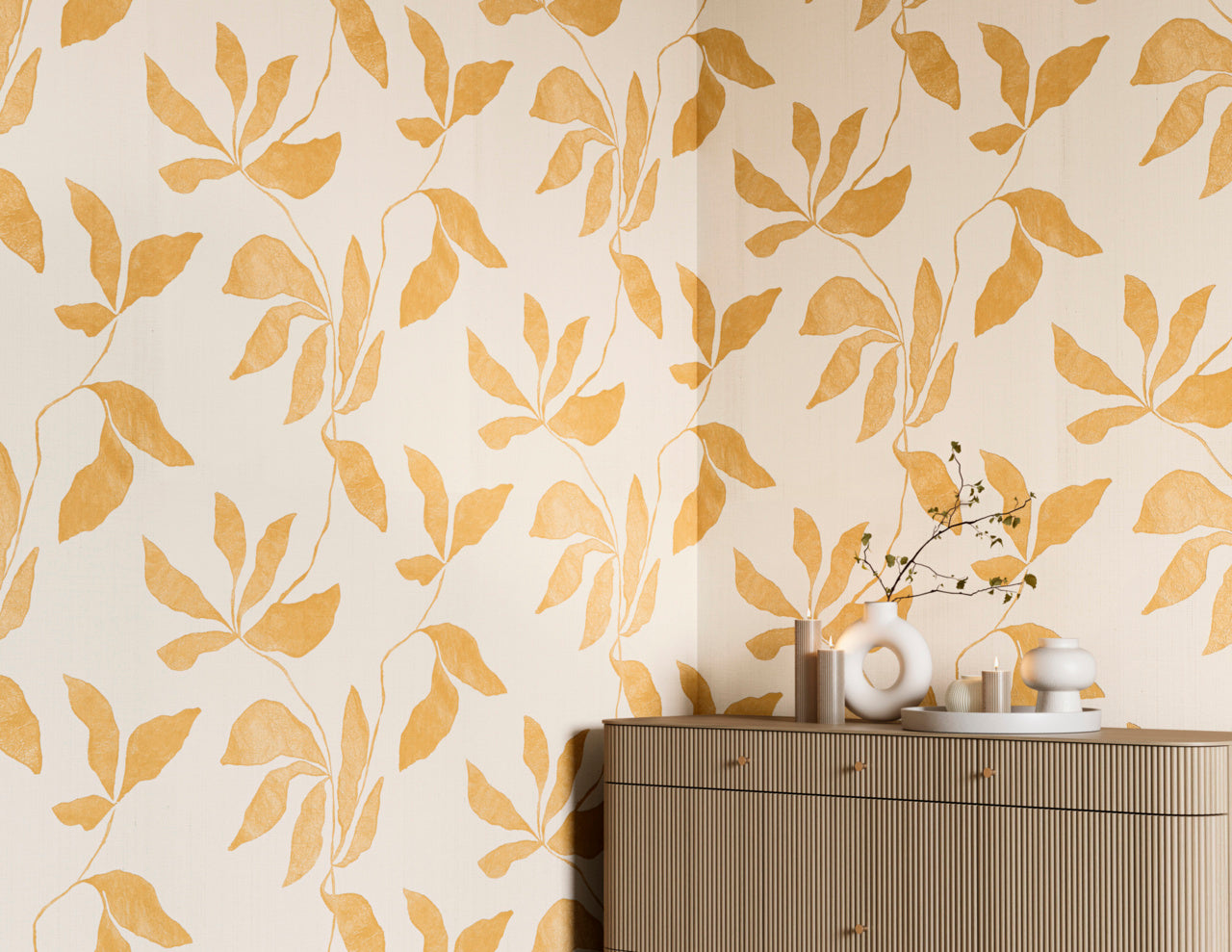 DESERT-IVY-SUNBAKED-GROVE-ON-TRANQUIL-WEAVE-PHILLIP-JEFFRIES-40202 - Phillip Jeffries Wallpaper Wallpaper
