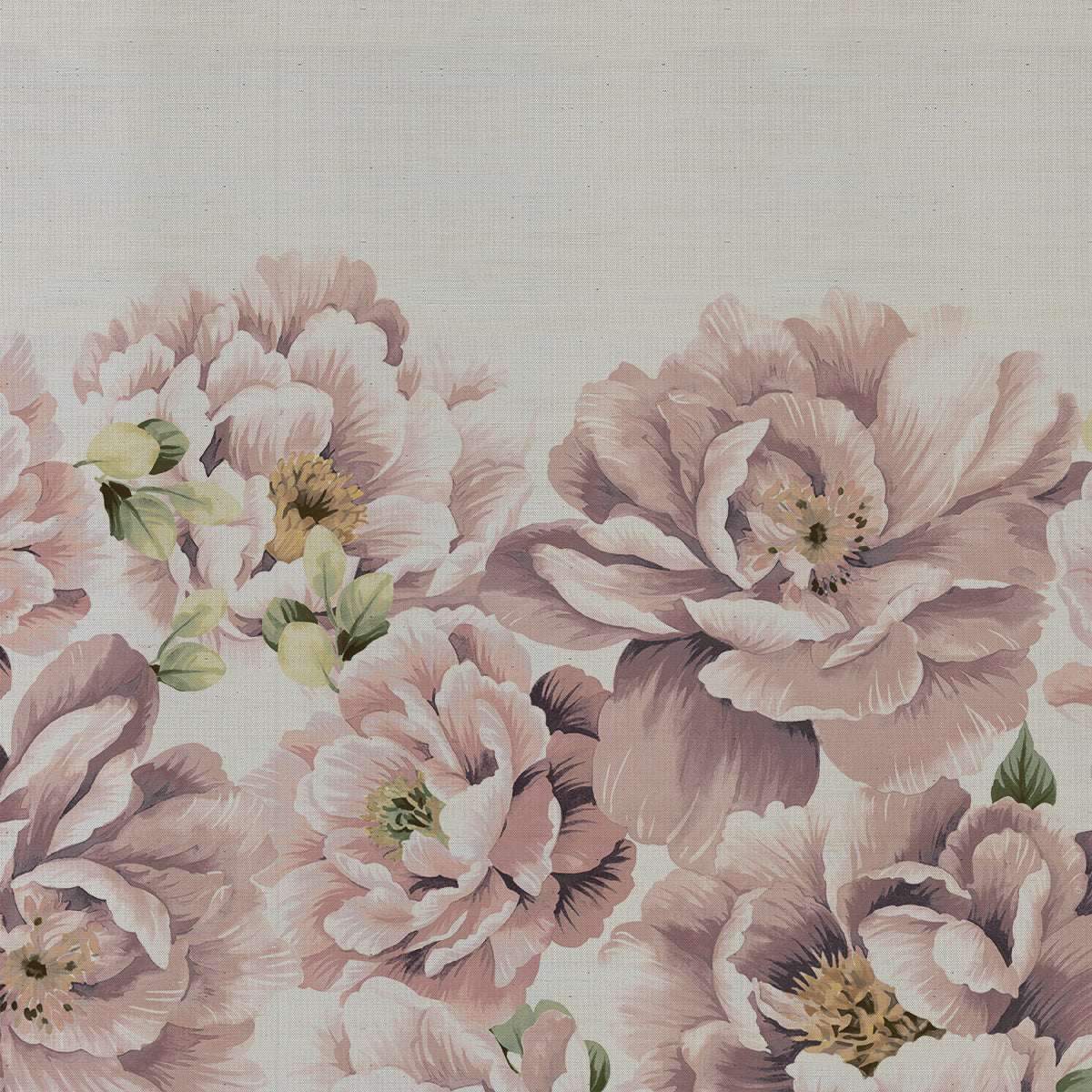 PERFECT-PEONIES-BLUSH-QUEEN-ON-MANILA-HEMP-PHILLIP-JEFFRIES-10166 - Phillip Jeffries Wallpaper Wallcovering