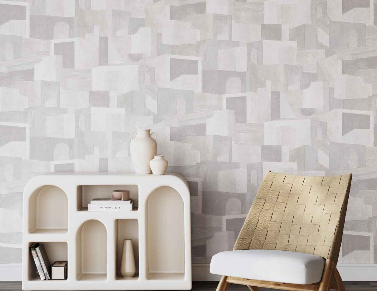 Villa Vibes Crete on Vinyl Canvas - Phillip Jeffries 27400 - Phillip Jeffries Wallpaper Wallpaper