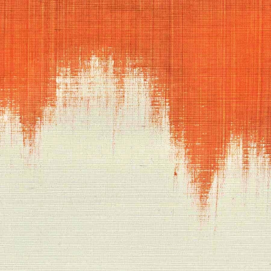 GLAZIER-ORANGE-RAKU-ON-MANILA-HEMP-PHILLIP-JEFFRIES-4411 - Phillip Jeffries Wallpaper Wallcovering