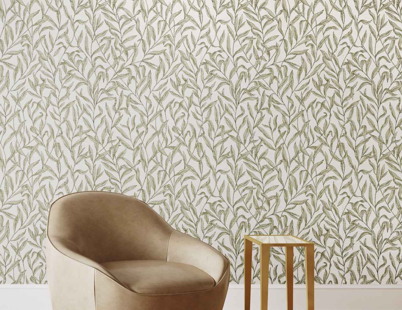 Walk in the Park Ivy on Manila Hemp - Phillip Jeffries 26005 - Phillip Jeffries Wallpaper Wallpaper