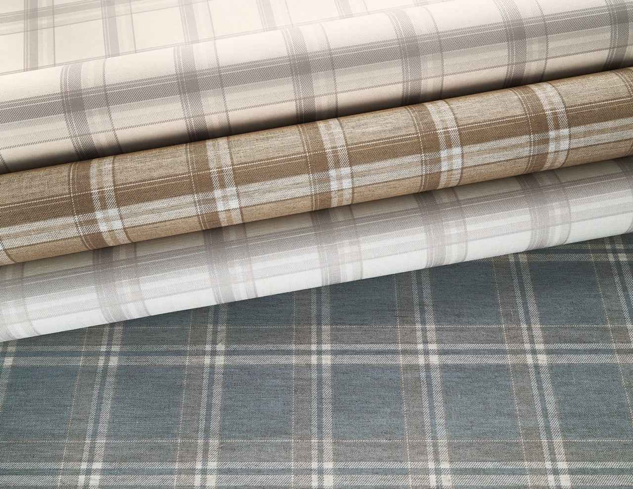 Prairie Plaid White and Navy on Canvas Linen - Phillip Jeffries 10727 - Phillip Jeffries Wallpaper Wallpaper