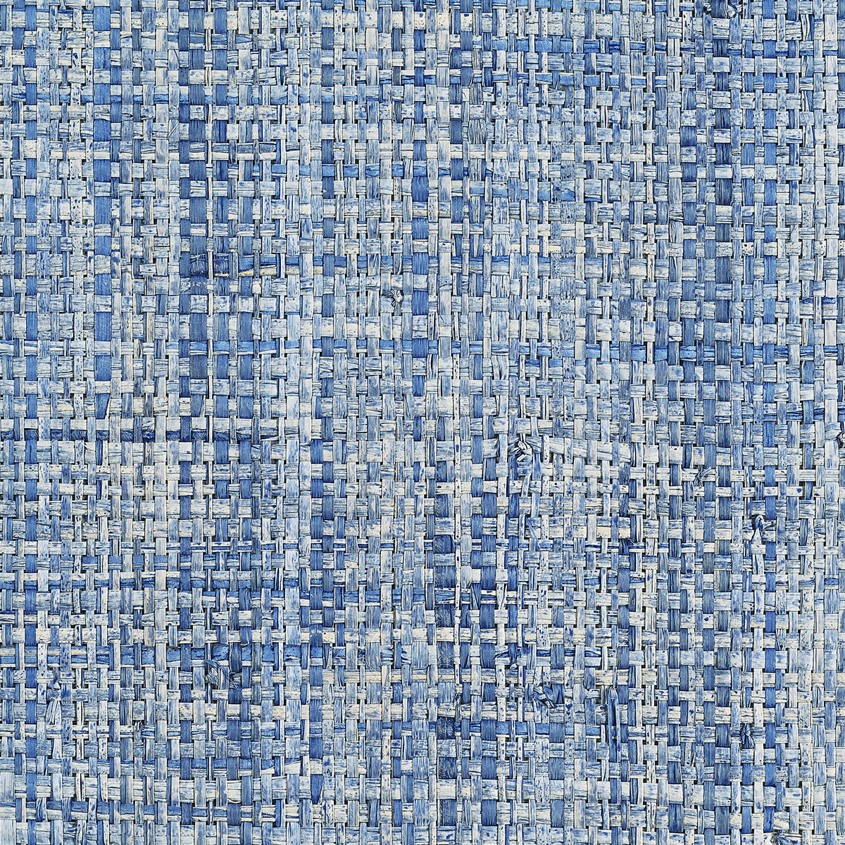 ISLAND-RAFFIA-BLUE-ABALONE-PHILLIP-JEFFRIES-1157 - Phillip Jeffries Wallpaper Papel pintado