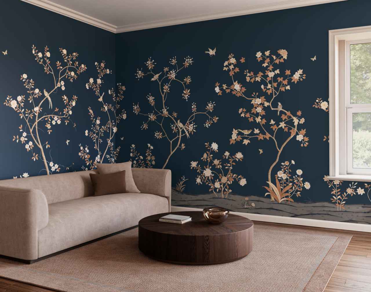 Promenade Moonlit Garden - Phillip Jeffries 34209 - Phillip Jeffries Wallpaper Wallcovering