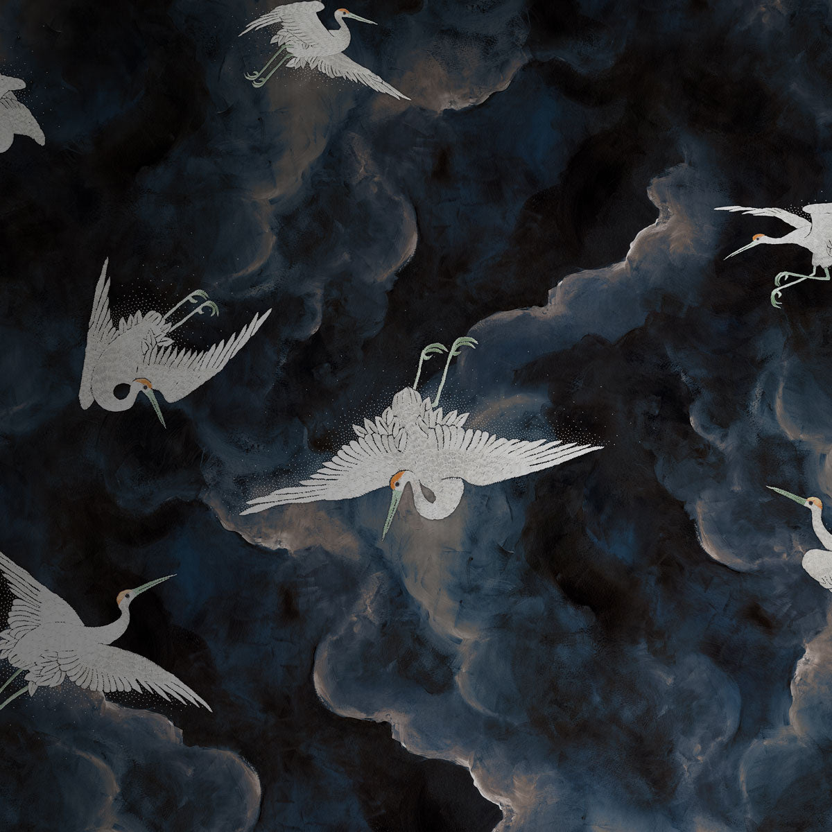 FLIGHT-NAVY-NIGHT-ON-VINYL-METALWORKS-PHILLIP-JEFFRIES-7058 - Phillip Jeffries Wallpaper Wallcovering