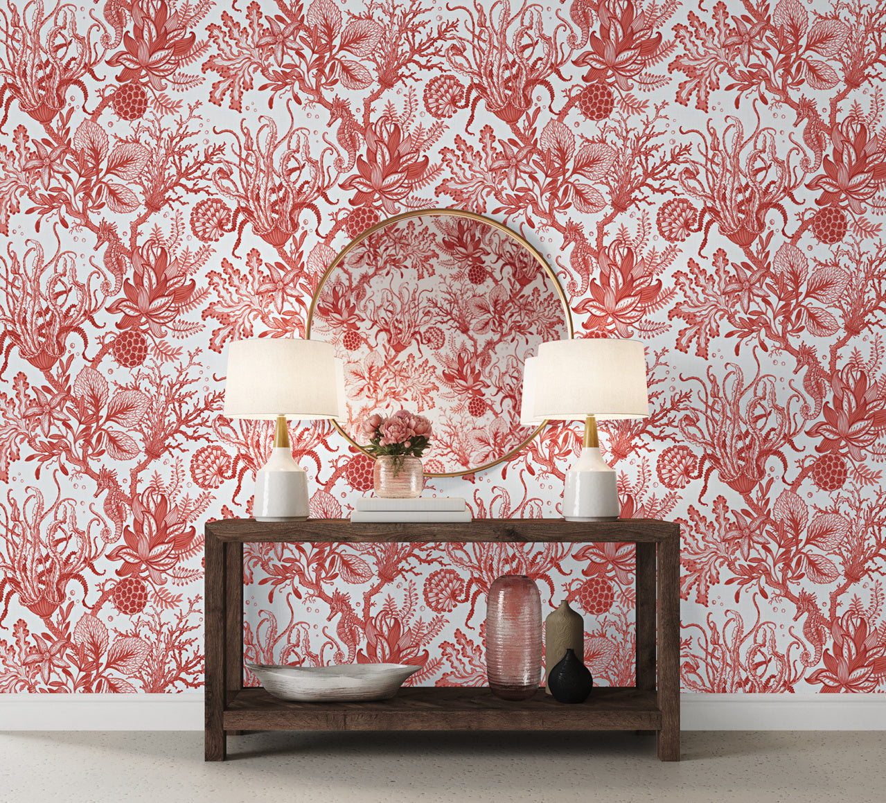 TOILE-DE-SEA-CORAL-COAST-ON-CANVAS-LINEN-PHILLIP-JEFFRIES-9993 - Phillip Jeffries Wallpaper Wallcovering