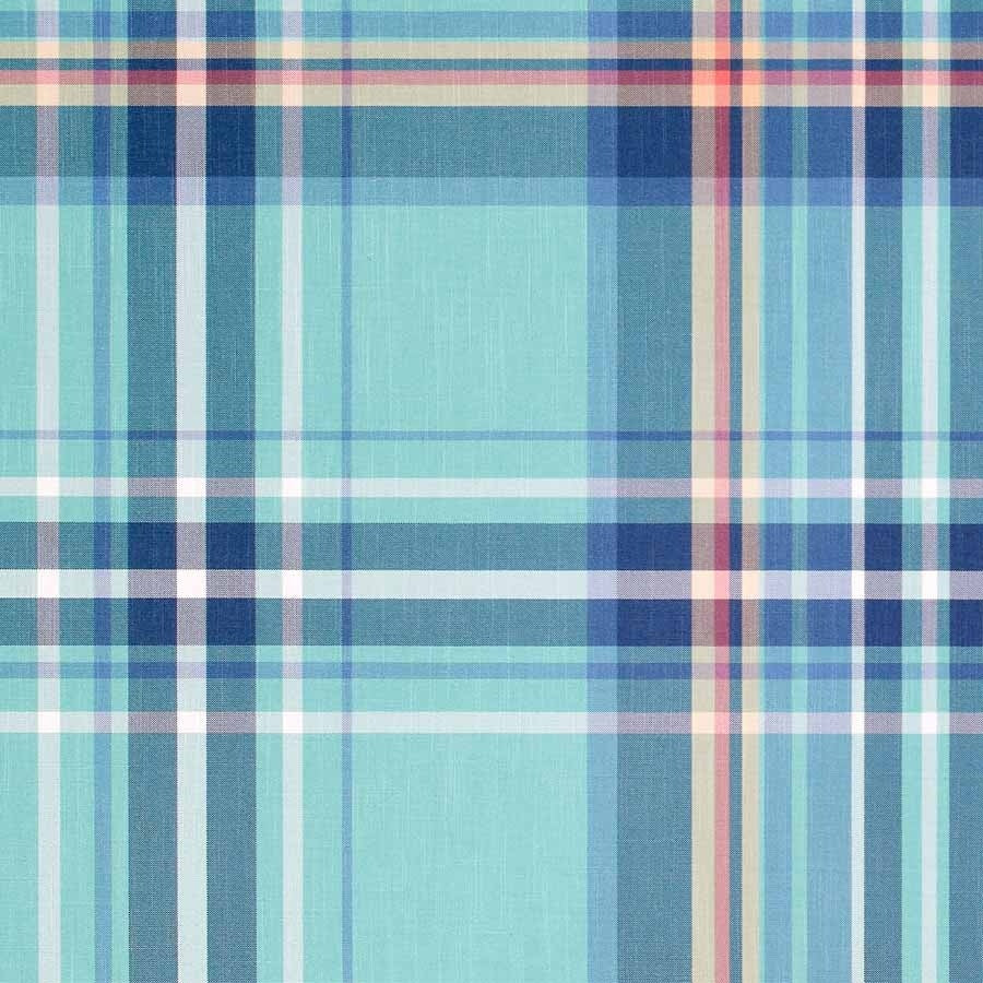 PREPPY-PLAID-BEACH-BLANKET-BLUE-ON-CANVAS-LINEN-PHILLIP-JEFFRIES-8686 - Phillip Jeffries Wallpaper Wallcovering