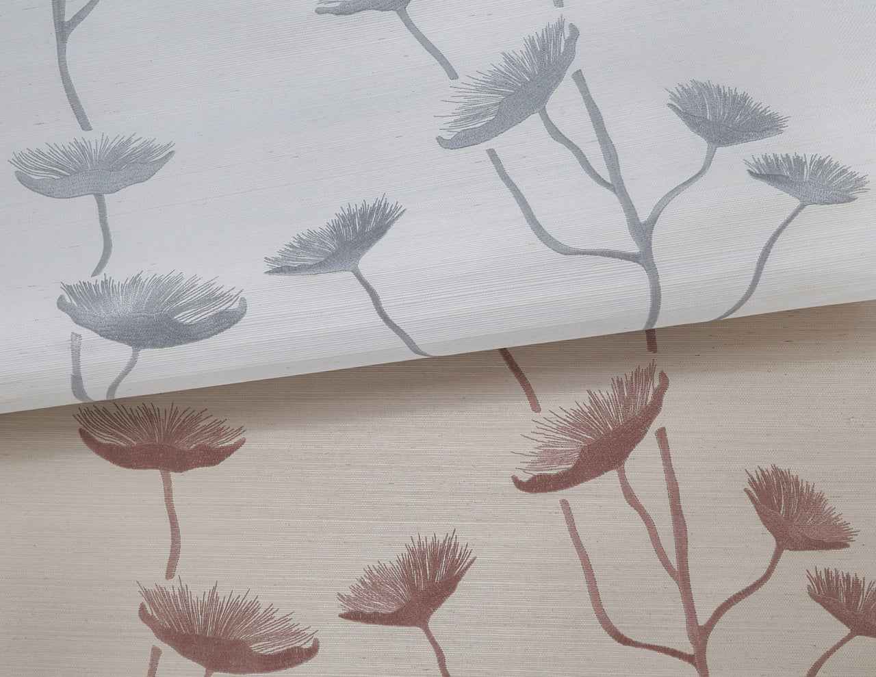 Heirloom Bloom Keepsake Grey - Phillip Jeffries 35703 - Phillip Jeffries Wallpaper Wallcovering