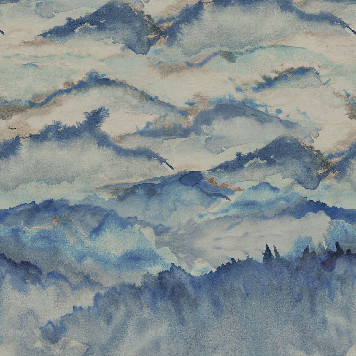BEYOND-INDIGO-HORIZONS-ON-VINYL-GLAM-GRASS-PHILLIP-JEFFRIES-7202 - Phillip Jeffries Wallpaper Wallcovering