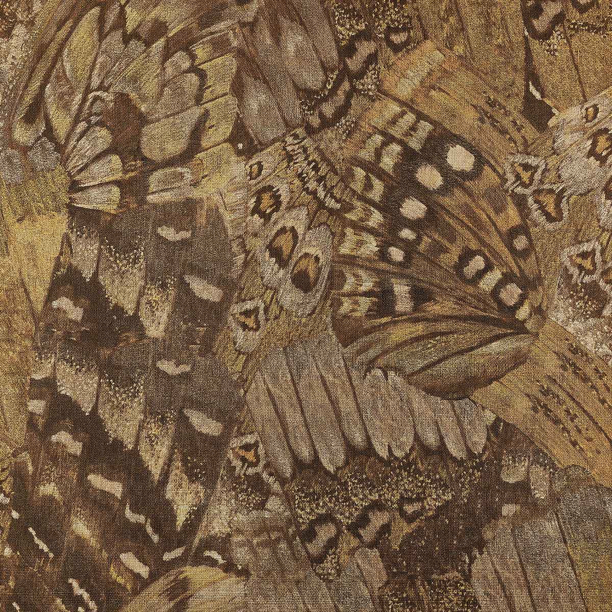 Aflutter Dashing Brown on Glam Grass - Phillip Jeffries 9836 - Phillip Jeffries Wallpaper Wallpaper