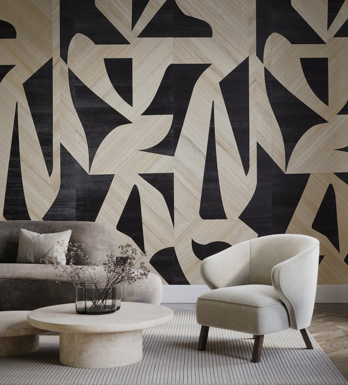 MODERN-MUSE-COCOA-NOIR-PHILLIP-JEFFRIES-26603 - Phillip Jeffries Wallpaper Wallcovering