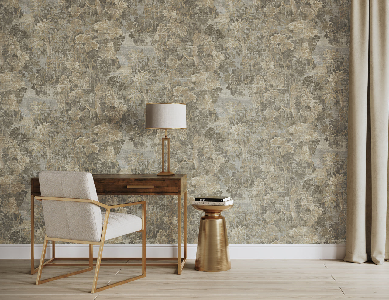 MIDSUMMER-SEPIA-GROVE-ON-CANVAS-LINEN-PHILLIP-JEFFRIES-31502 - Phillip Jeffries Wallpaper Wallcovering