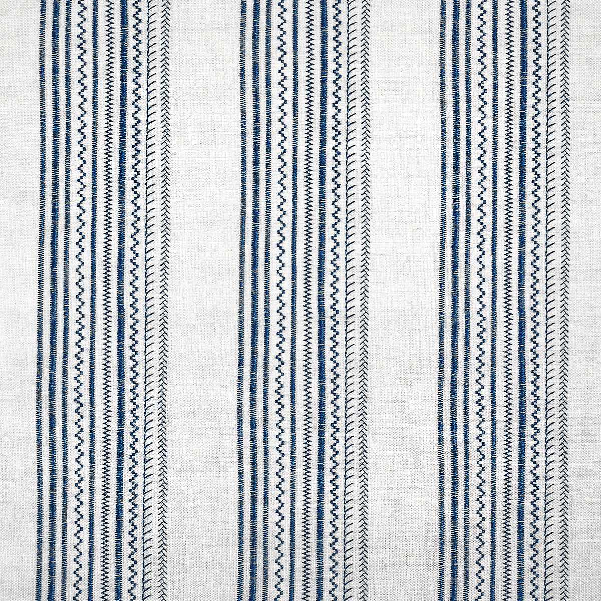 Maritime Stripe Cobalt Crew on Canvas Linen - Phillip Jeffries 10006