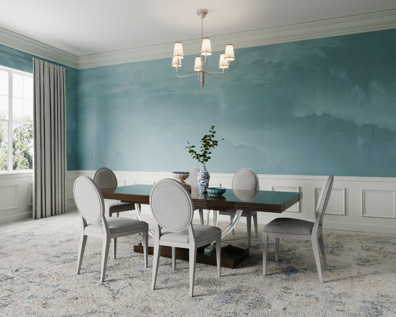 SAKKA-TEAL-ON-MANILA-HEMP-PHILLIP-JEFFRIES-9025 - Phillip Jeffries Wallpaper Wallcovering