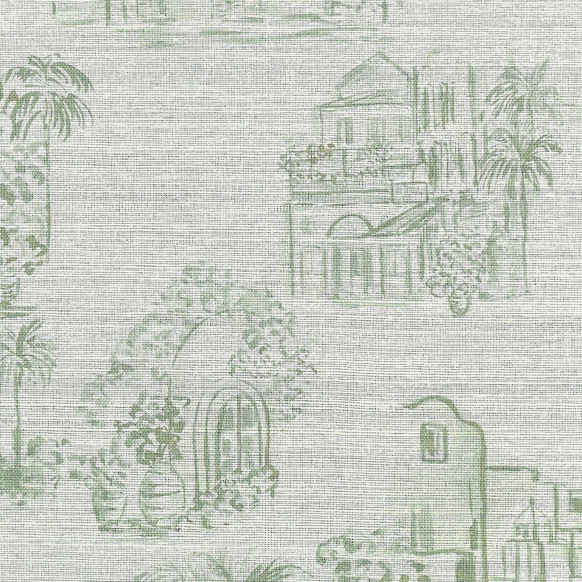 TOULOUSE-TOILE-PALM-GROVE-ON-GLAM-GRASS-PHILLIP-JEFFRIES-28903 - Phillip Jeffries Wallpaper Wallcovering