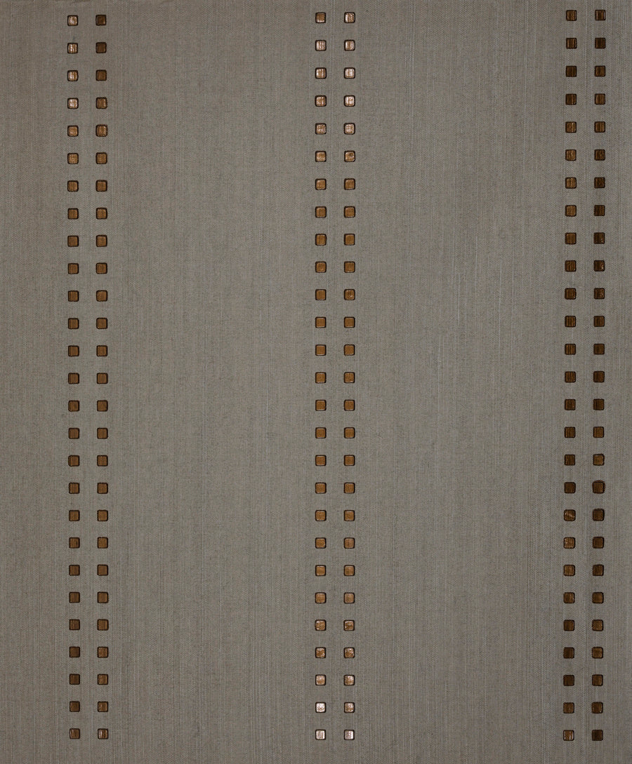 STUDS-AND-STRIPES-VERTICAL-BRONZE-ON-MANILA-HEMP-PHILLIP-JEFFRIES-5785-V - Phillip Jeffries Wallpaper Wallcovering