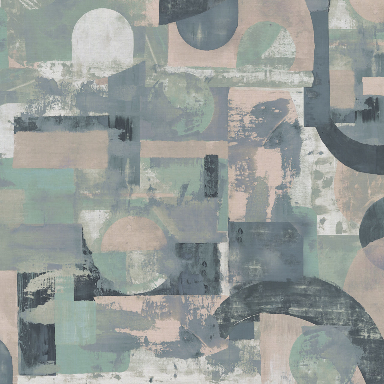COLLAGE-ARTISTRY-PINK-ON-VINYL-ABACA-PHILLIP-JEFFRIES-5045 - Phillip Jeffries Wallpaper Wallcovering