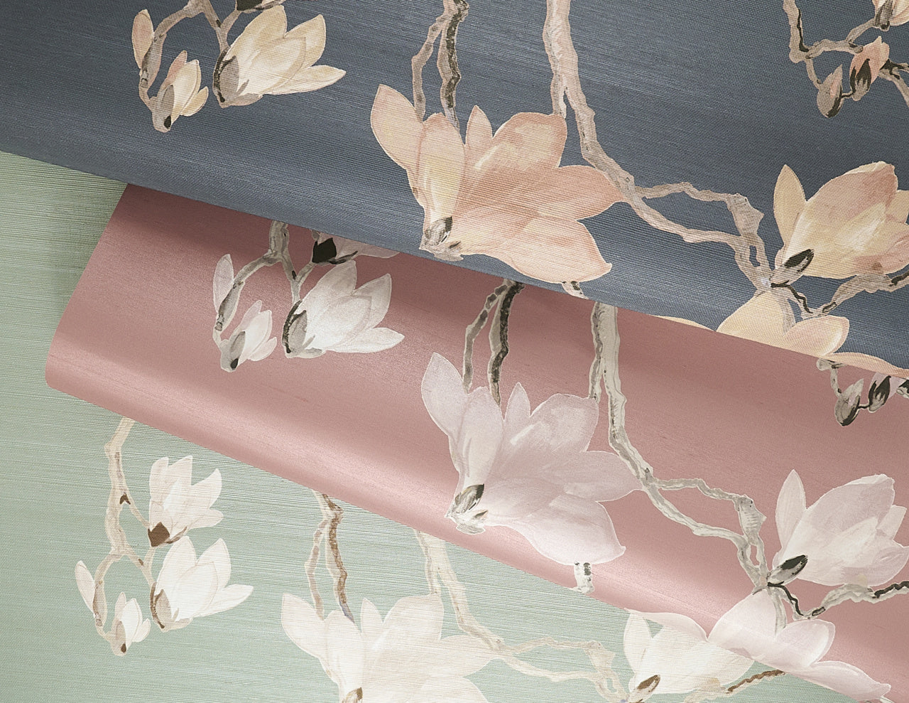 BLOSSOM-INDIA-INK-ON-VINYL-METALWORKS-PHILLIP-JEFFRIES-6405 - Phillip Jeffries Wallpaper Wallcovering