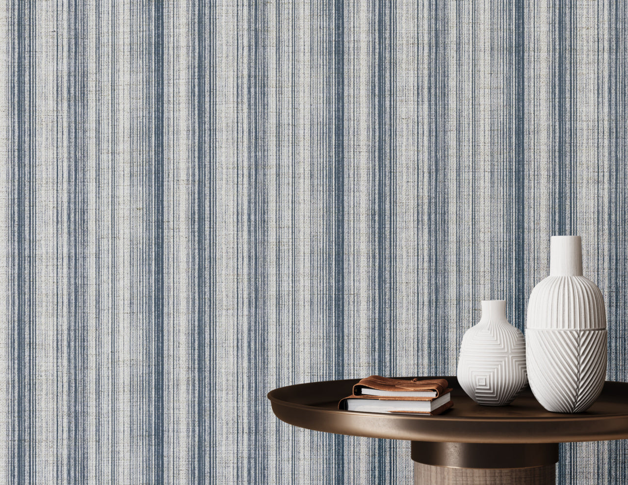 CHAMBERLAIN-STRIPE-OXFORD-ON-CANVAS-LINEN-PHILLIP-JEFFRIES-31605 - Phillip Jeffries Wallpaper Wallpaper