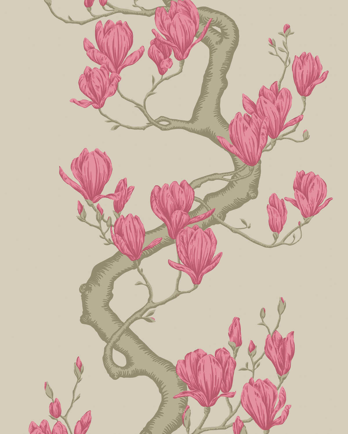 Magnolia Tree - Magenta - COLE & SON Wallpaper